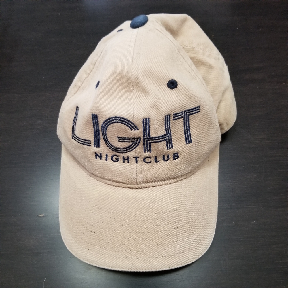Light Nightclub Beige Adjustable Cap Dad Hat